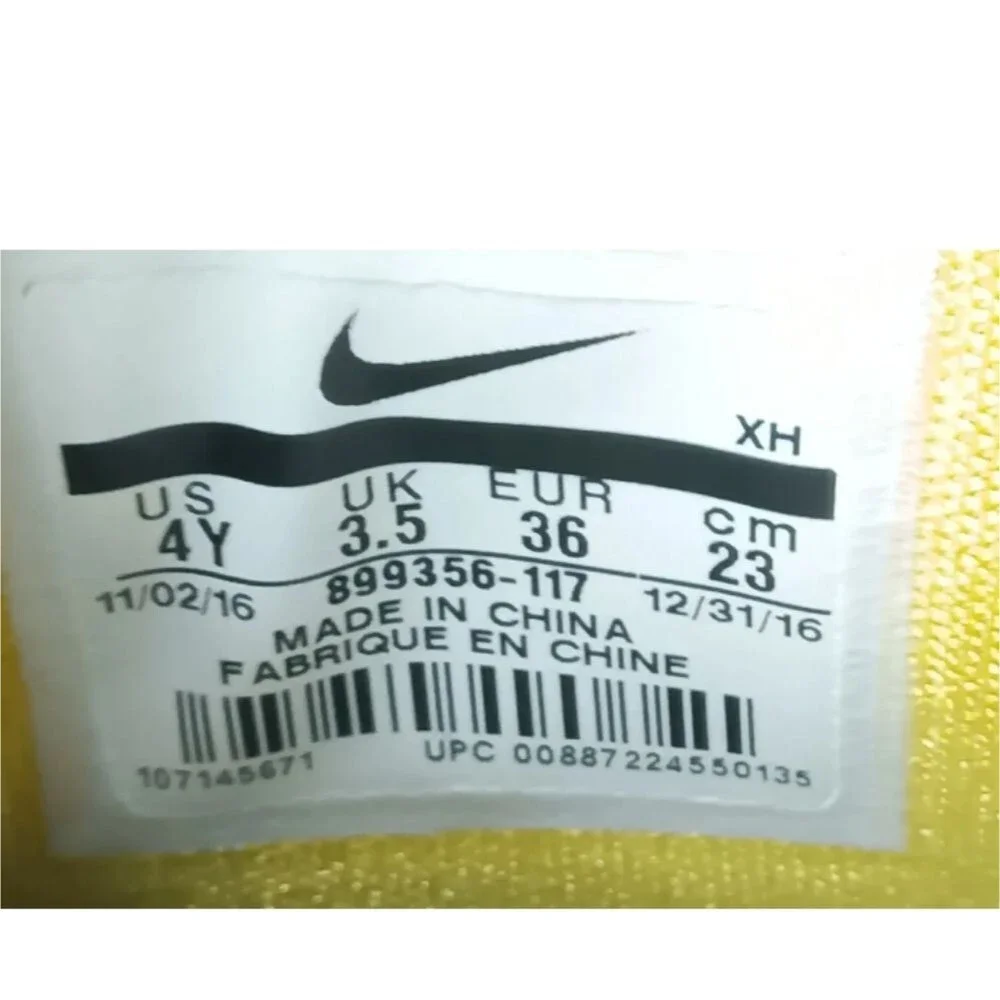 Nike Kyrie 3 N7 Shoes Boys Size 4Y Grade School White,  Maize